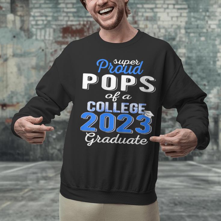 Proud Pops Of 2023 College Graduate Family 23 Graduation Unisex Sweatshirt