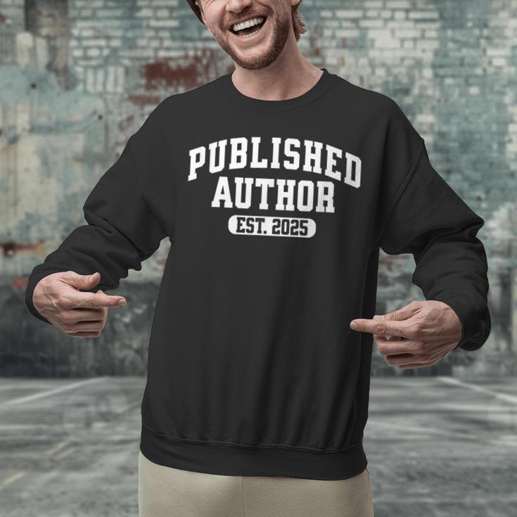 Proud Published Author 2025 Mom Dad Vintage Poet Book Writer Unisex Sweatshirt Proud Published Author 2025 Mom Dad Vintage Poet Book Writer Unisex Sweatshirt