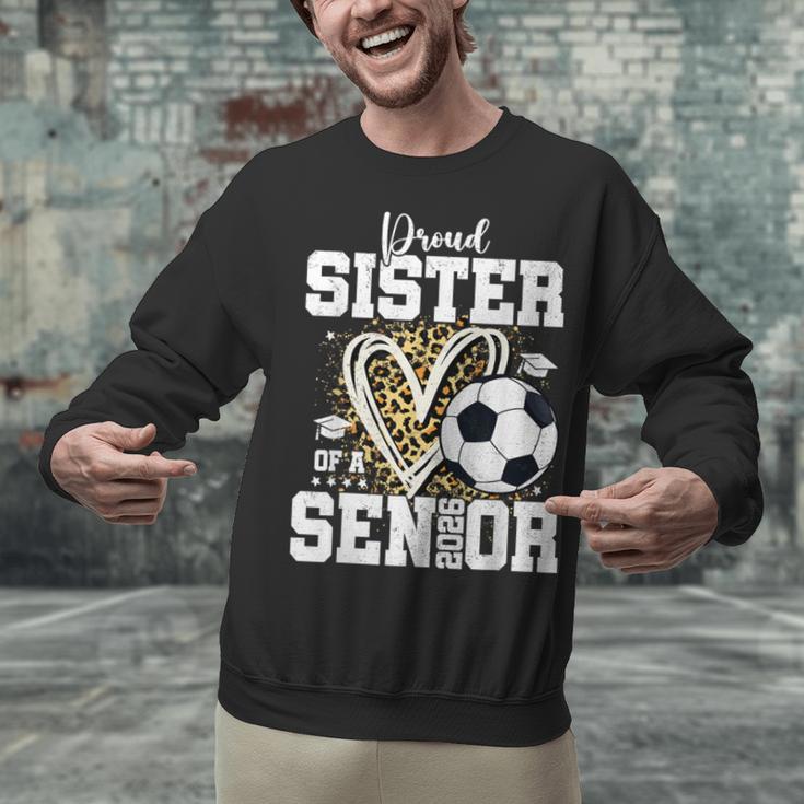 Proud Sister Of A 2026 Senior Soccer Graduation Leopard Unisex Sweatshirt