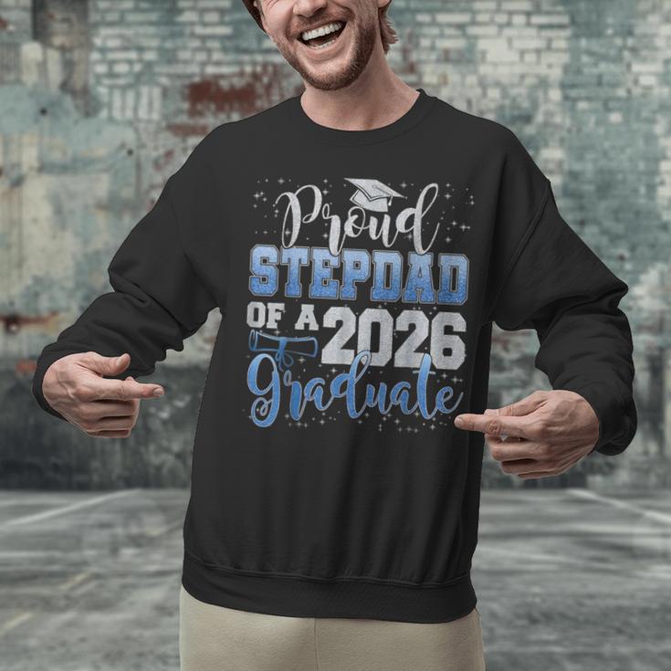 Proud Stepdad Of Senior 2026 Class Of 2026 Graduation Unisex Sweatshirt