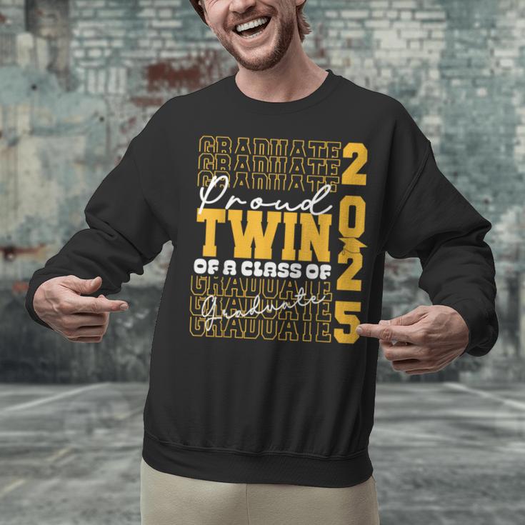 Proud Twin Of a 2025 Graduate Grad Prom Graduation Squad 25 Unisex Sweatshirt