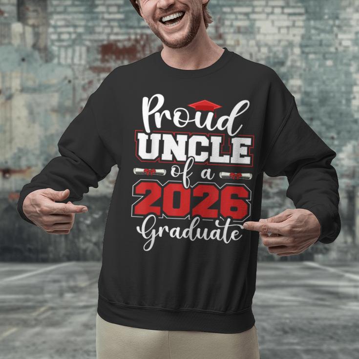 Proud Uncle Of A 2026 Graduate Senior Family Graduation Unisex Sweatshirt
