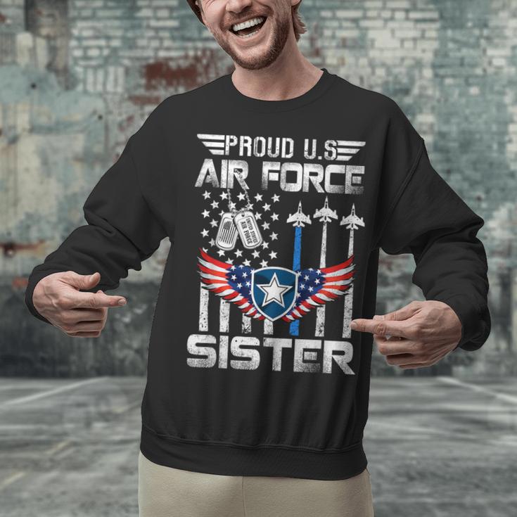 Proud US Air Force Sister Flag Air Force Graduation Sister Unisex Sweatshirt