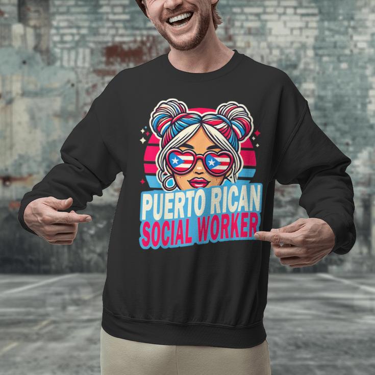 Puerto Rican Latina Social Worker MSW Masters Graduation Unisex Sweatshirt