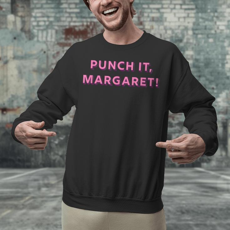 Punch It Margaret Vintage Retro 1980's Nostalgia Unisex Sweatshirt