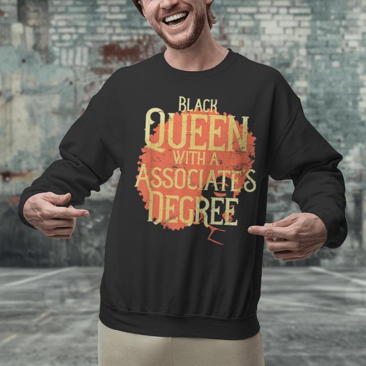 Queen Associate Degree Afrocentric GraduationShirt Unisex Sweatshirt