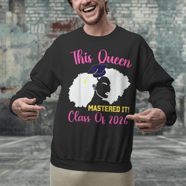 This Queen Mastered It Masters Graduation Class Of 2026 Unisex Sweatshirt