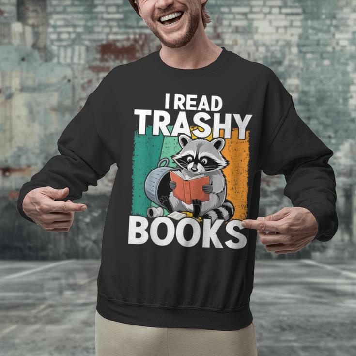 Raccoon Smutty Book Lover Spicy Romance Novels Women's Unisex Sweatshirt