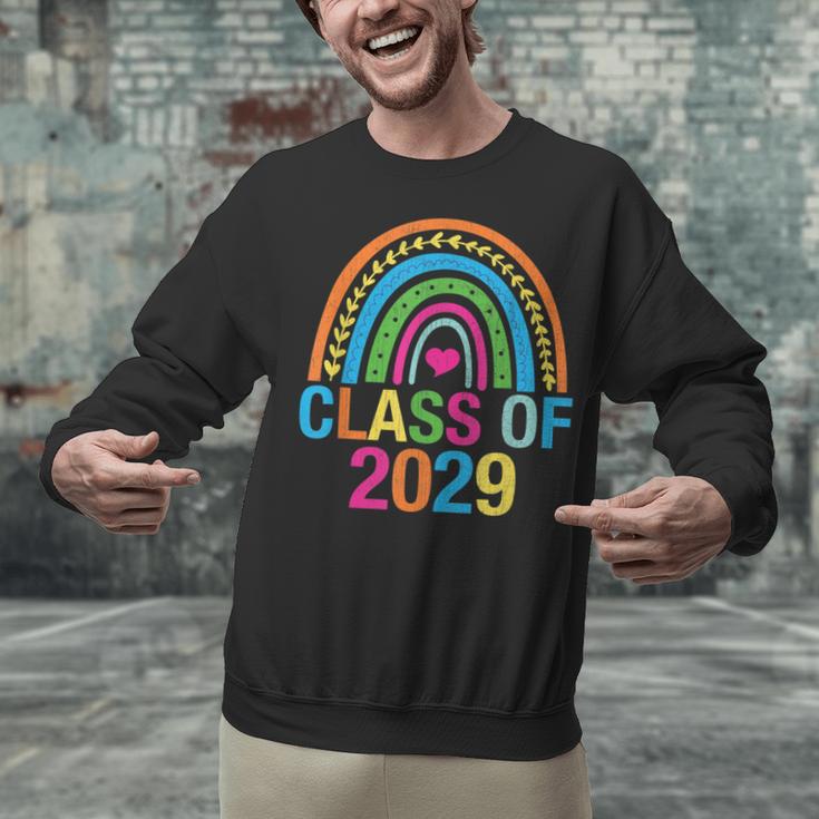 Rainbow Senior 2029 Shirt Class Of 2029 Cute Graduation Unisex Sweatshirt