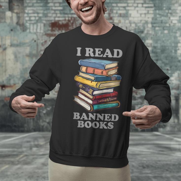 I Read Banned Books Bookworm Unisex Sweatshirt