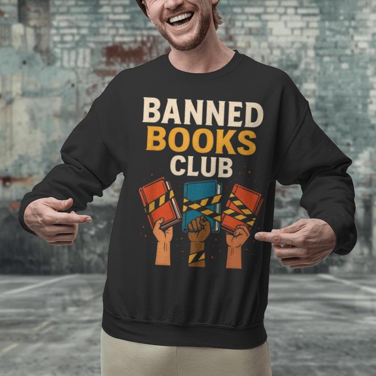 Read Banned Books Club Freely Anti-Censorship Librarian Unisex Sweatshirt