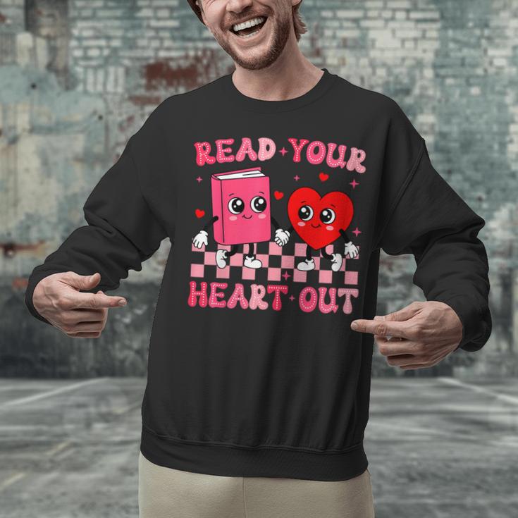 Read Your Heart Out Cute Reading Book Lover Unisex Sweatshirt