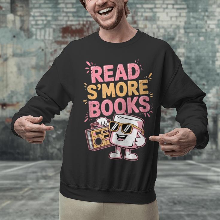 Read S'More Books Camping Outdoors Travel Campfire Smores Unisex Sweatshirt