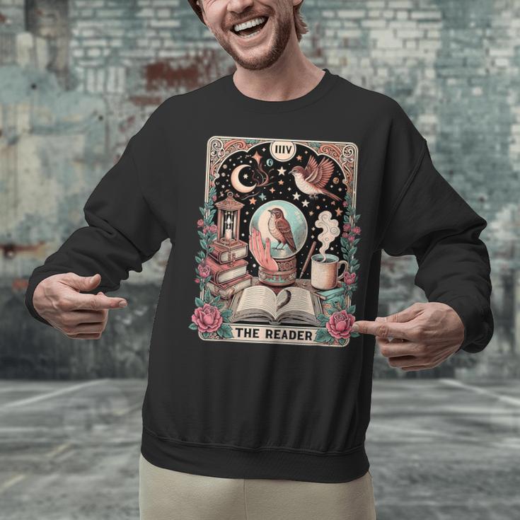The Reader Tarot Card Shirt Bird Book Lover Bookworm Unisex Sweatshirt The Reader Tarot Card Shirt Bird Book Lover Bookworm Unisex Sweatshirt