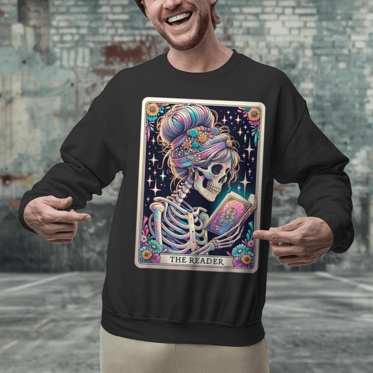 The Reader Tarot Card Women Book Lover Librarian Read Unisex Sweatshirt