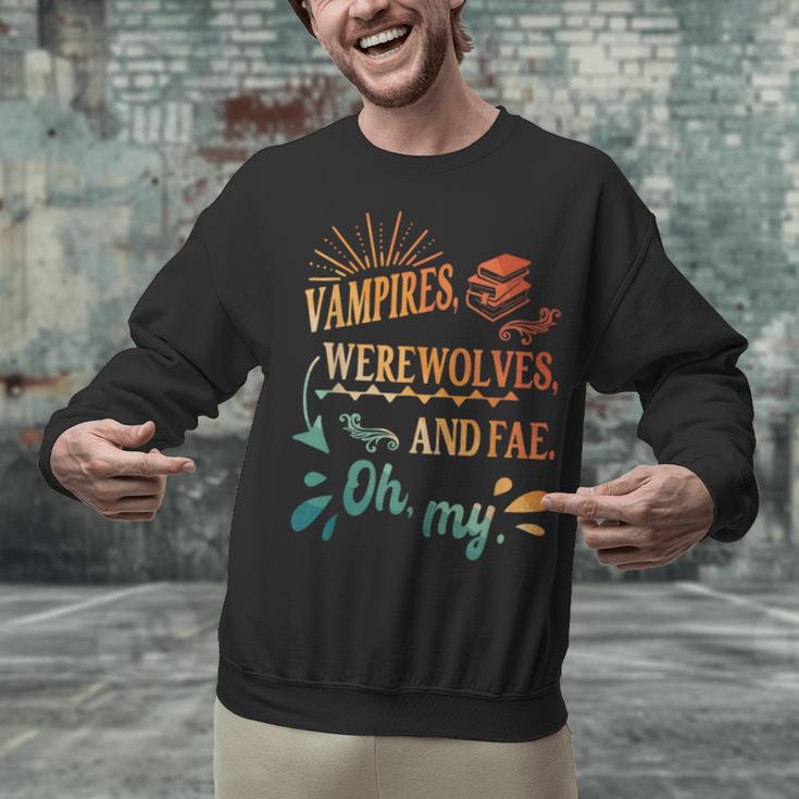 Readers Books Lovers BFF Books Club Paranormal Romance Reading Book Vampires Werewolves & Fae -Adults Short Sleeve Unisex Sweatshirt Readers Books Lovers BFF Books Club Paranormal Romance Reading Book Vampires Werewolves & Fae -Adults Short Sleeve Unisex Sweatshirt