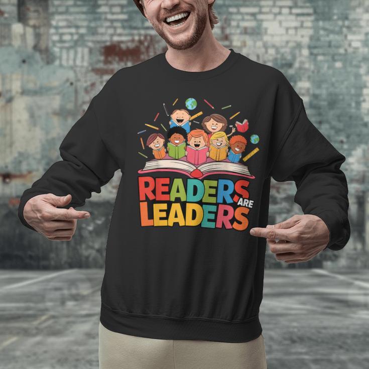 Readers Are Leaders Motivational Reading Book Quote Unisex Sweatshirt