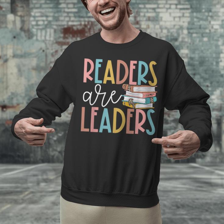 Readers Are Leaders Reading Book Lovers Teacher Women Kids Unisex Sweatshirt Readers Are Leaders Reading Book Lovers Teacher Women Kids Unisex Sweatshirt