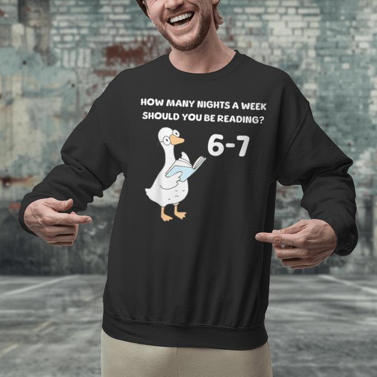 Reading 6-7 Silly Goose Read Books Bookish Bookworm Unisex Sweatshirt Reading 6-7 Silly Goose Read Books Bookish Bookworm Unisex Sweatshirt