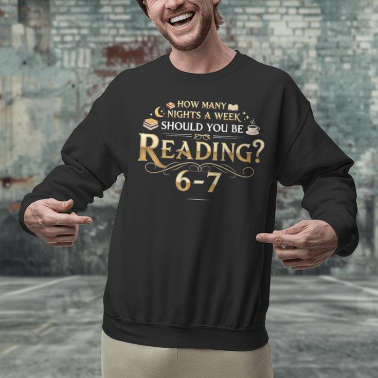 Reading 6–7 Teacher Librarian English Book Lover Quote Unisex Sweatshirt