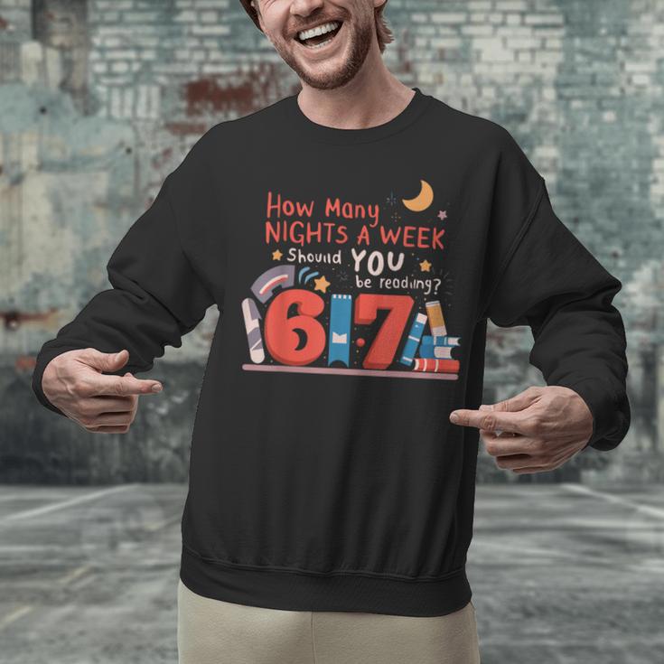 Reading 67 Meme English Teacher 67 Book Lover Humor Unisex Sweatshirt