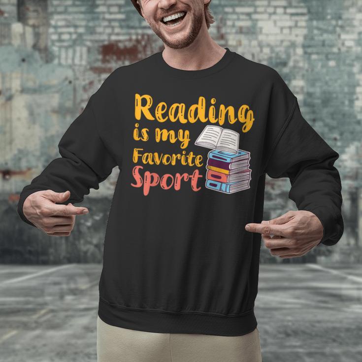 Reading Is My Favorite Sport Book Lovers Unisex Sweatshirt