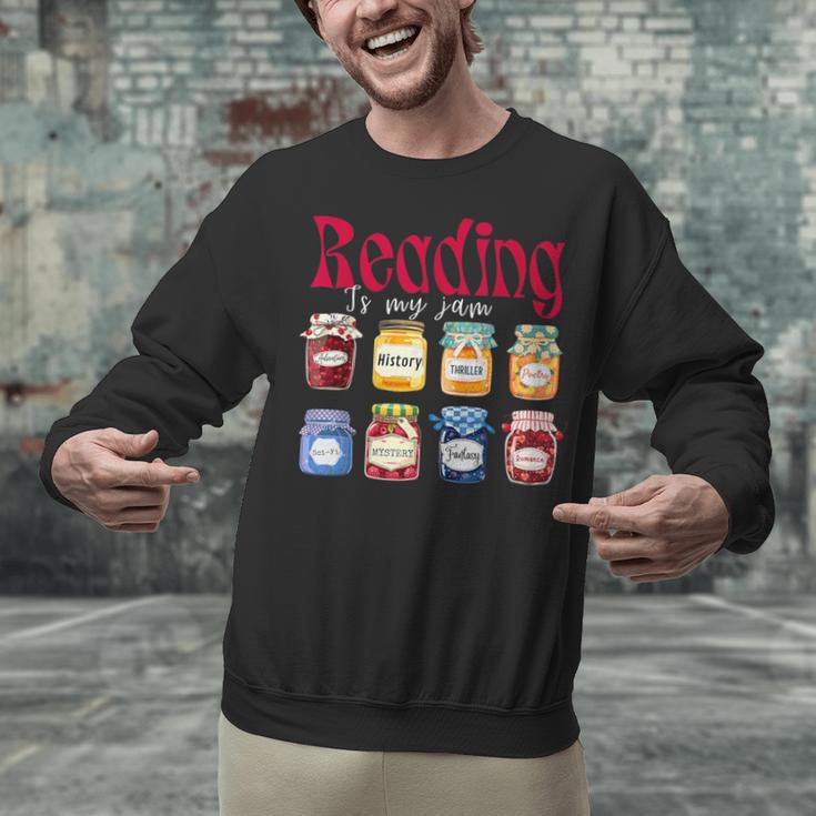Reading Is My Jam Teacher Student Book Lovers Unisex Sweatshirt