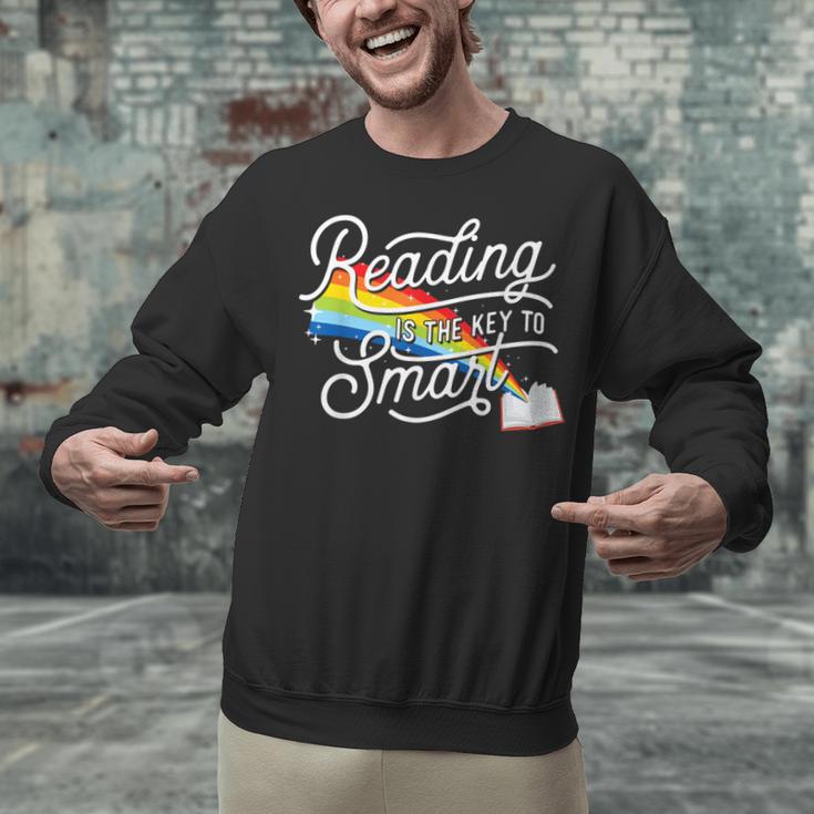 Reading Is The Key To Smart Book Lover Bookworm Reader Unisex Sweatshirt Reading Is The Key To Smart Book Lover Bookworm Reader Unisex Sweatshirt