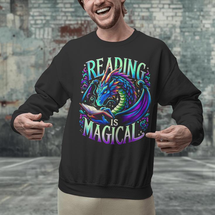 Reading Is Magical Dragon Tee Perfect For Book Lovers Kids Unisex Sweatshirt Reading Is Magical Dragon Tee Perfect For Book Lovers Kids Unisex Sweatshirt