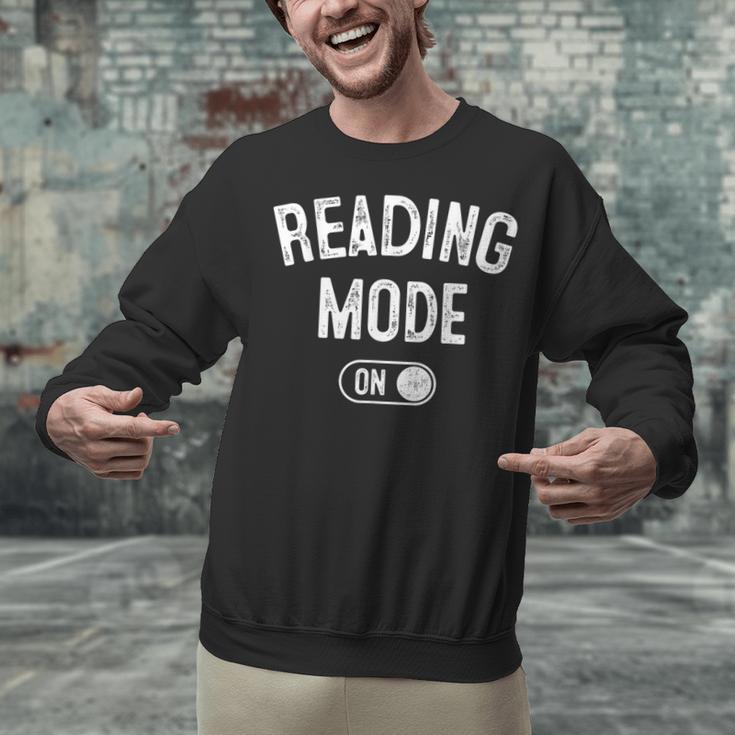 Reading Mode On Book Lover Librarian Teacher Unisex Sweatshirt