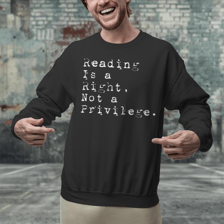 Reading Is a Right Not a Privilege Banned Books Unisex Sweatshirt