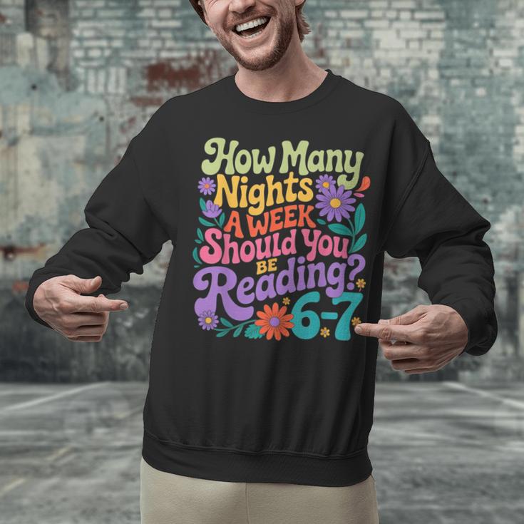 Reading Six Seven Meme Book Lover 67 Teacher 6 7 Unisex Sweatshirt Reading Six Seven Meme Book Lover 67 Teacher 6 7 Unisex Sweatshirt