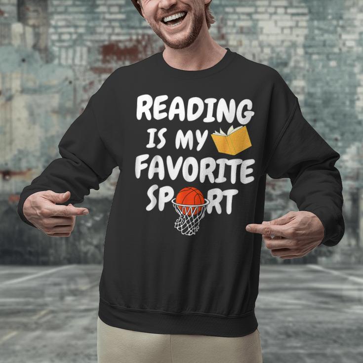 Reading Is My Tee Favorite Sport Basketball World Book Day Unisex Sweatshirt