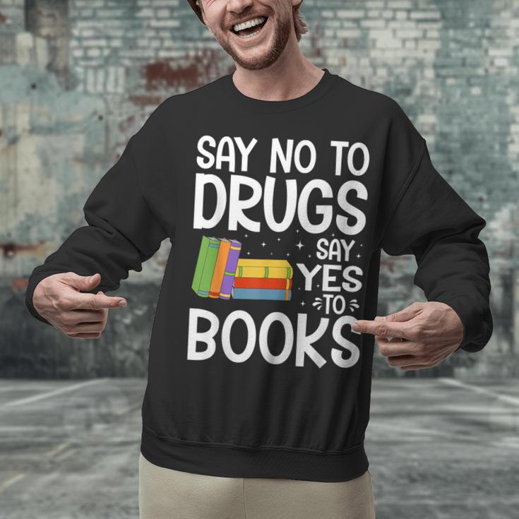 Red Ribbon Week Say No To Drugs Say Yes To Books Drug Free Unisex Sweatshirt Red Ribbon Week Say No To Drugs Say Yes To Books Drug Free Unisex Sweatshirt