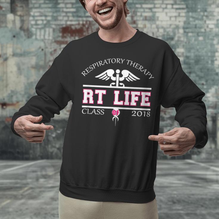 Respiratory Therapist Graduation Class Of 2018 Pink RT Life Unisex Sweatshirt