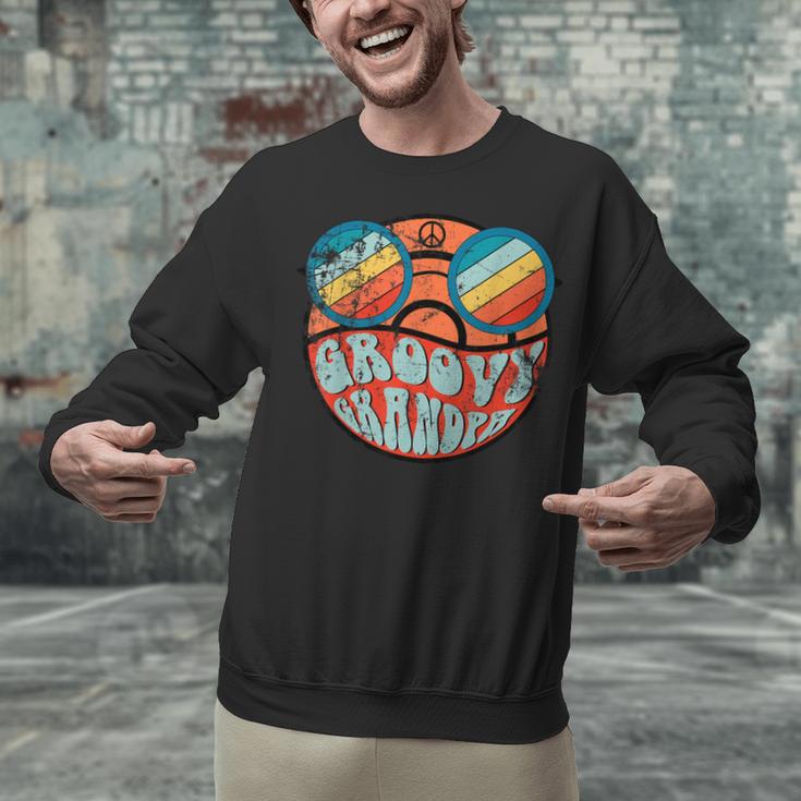 Retro 1970's Groovy Grandpa 70s Aesthetic Nostalgia Unisex Sweatshirt