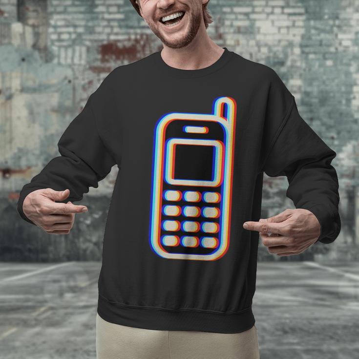 Retro Cell Vintage Mobile Phone 90s Nostalgia Vaporwave Fun Unisex Sweatshirt Retro Cell Vintage Mobile Phone 90s Nostalgia Vaporwave Fun Unisex Sweatshirt