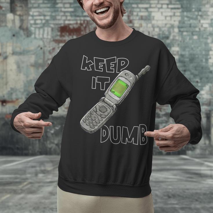 Retro Dumb Flip Phone Vintage 90s Y2K Tech Nostalgia Unisex Sweatshirt Retro Dumb Flip Phone Vintage 90s Y2K Tech Nostalgia Unisex Sweatshirt