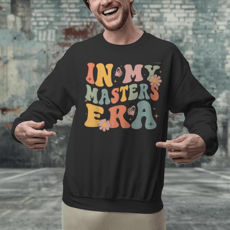 Retro Groovy In My Master's Degree Era Graduation Master Unisex Sweatshirt