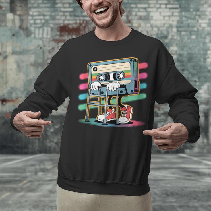 Retro Old Cassette Tape Cartoon With Walker Nostalgia Unisex Sweatshirt Retro Old Cassette Tape Cartoon With Walker Nostalgia Unisex Sweatshirt
