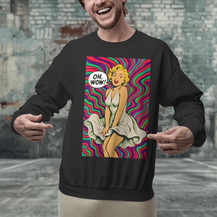 Retro Pop Art Vintage Style Blonde Psychedelic 50s Nostalgia Unisex Sweatshirt Retro Pop Art Vintage Style Blonde Psychedelic 50s Nostalgia Unisex Sweatshirt