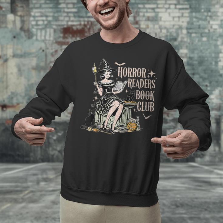 Retro Scary Horror Readers Book Club Spooky Halloween Unisex Sweatshirt Retro Scary Horror Readers Book Club Spooky Halloween Unisex Sweatshirt