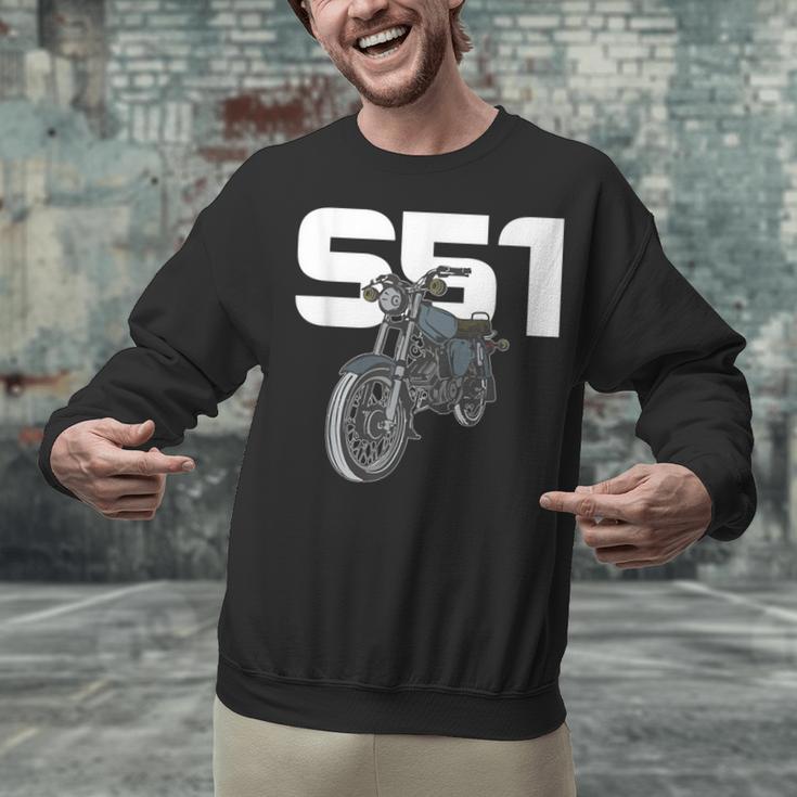 Retro Simme Moped Nostalgia Eastern Block Schwalbe Driver DDR Unisex Sweatshirt