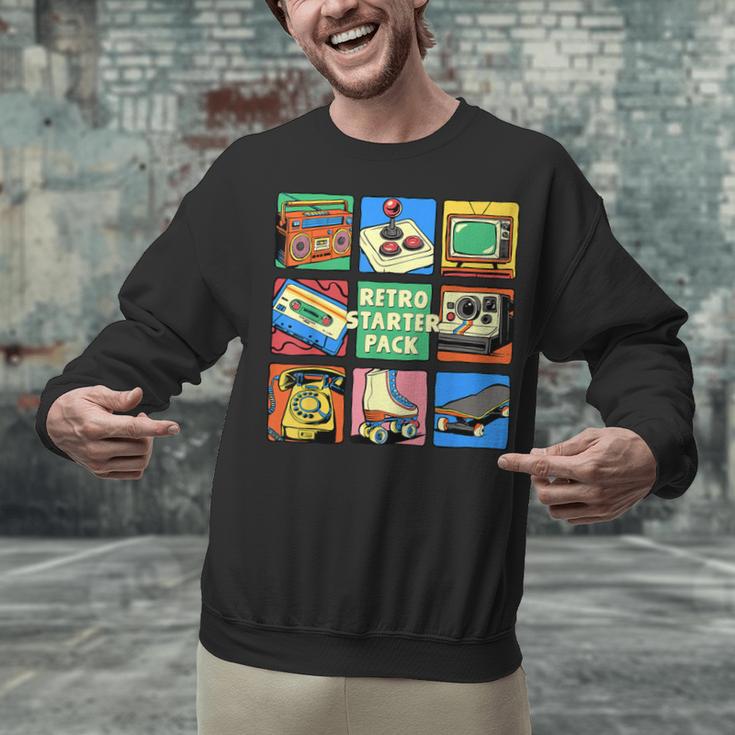 Retro Starter Pack 80s 90s Vintage Nostalgia Cassette Tape Unisex Sweatshirt Retro Starter Pack 80s 90s Vintage Nostalgia Cassette Tape Unisex Sweatshirt