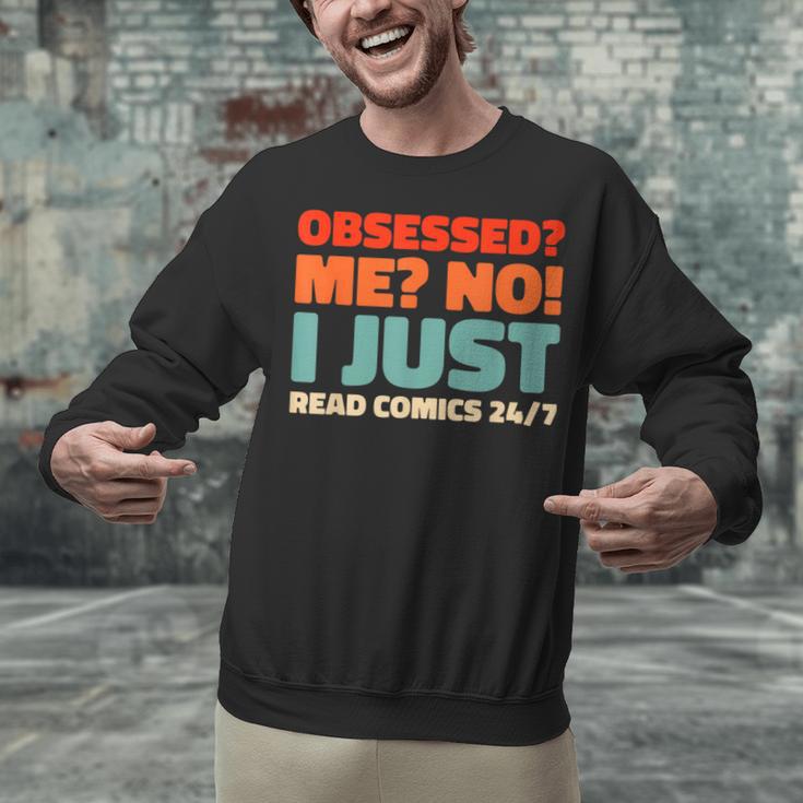 Retro Superheroes Art Graphic Novels Vintage Comic Books Unisex Sweatshirt Retro Superheroes Art Graphic Novels Vintage Comic Books Unisex Sweatshirt