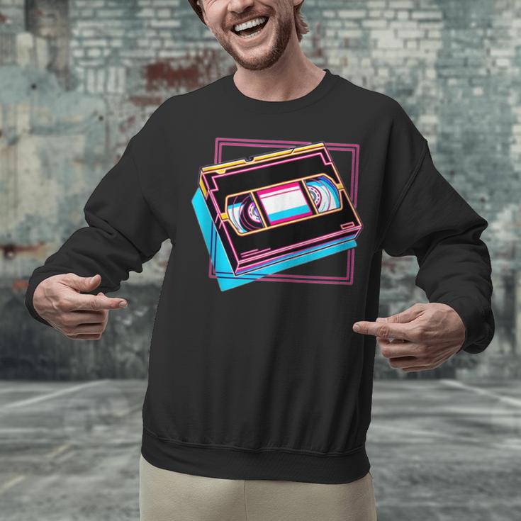 Retro VHS Vaporwave Video Cassette Nostalgia Geek Chic Unisex Sweatshirt Retro VHS Vaporwave Video Cassette Nostalgia Geek Chic Unisex Sweatshirt