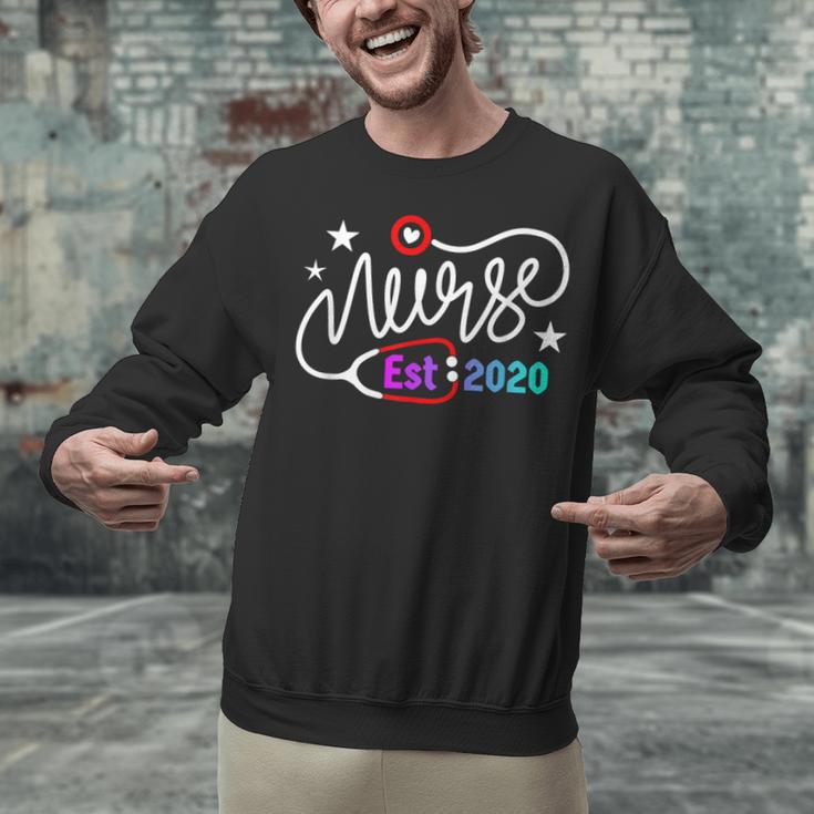 RN New Nurse Est 2020 Cute Nursing School Graduation 2K20 Unisex Sweatshirt