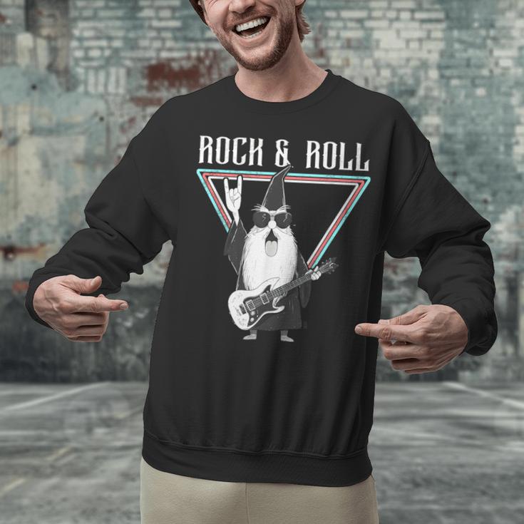 Rock & Roll Wizard Music Nostalgia Unisex Sweatshirt Rock & Roll Wizard Music Nostalgia Unisex Sweatshirt