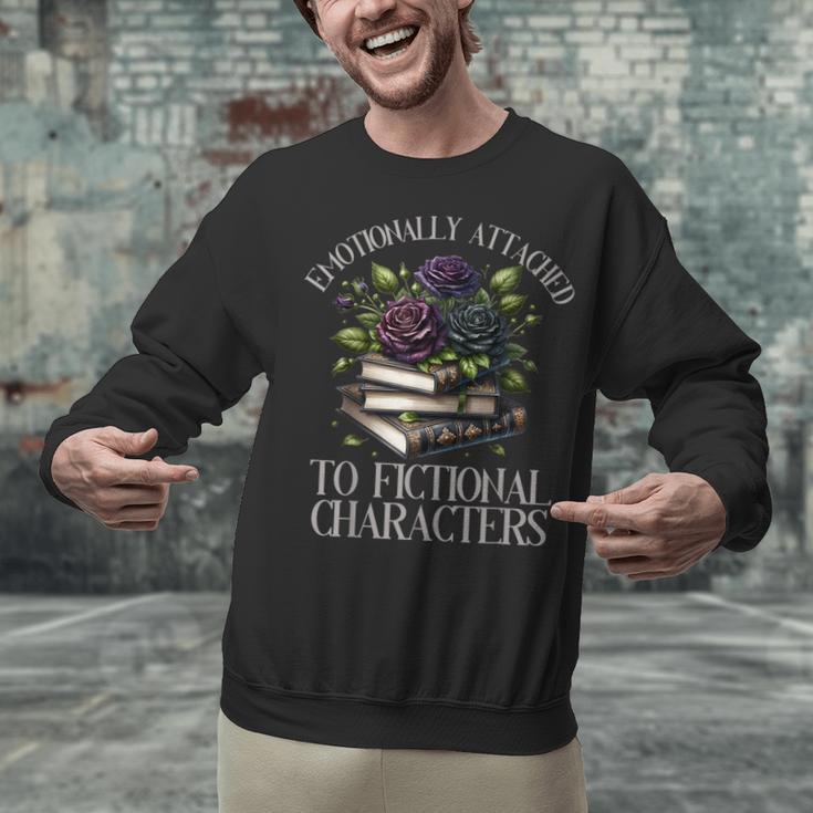 Romance Book Shirt Emotionally Attached Fictional Characters Unisex Sweatshirt Romance Book Shirt Emotionally Attached Fictional Characters Unisex Sweatshirt