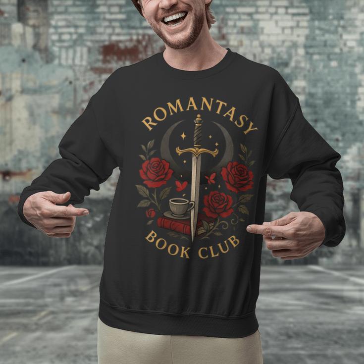 Romantasy Book Club Coffee Sword Roses Unisex Sweatshirt